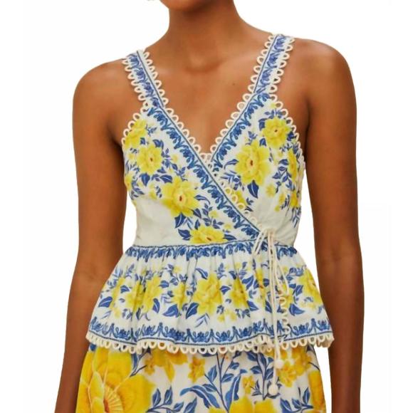 FARM RIO Tops - NEW FARM RIO zuli sleeveless blouse in off-white